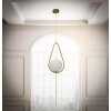 Mauro Ferretti plafoniera Glamy Ablegen E14 24x20x46 cm bianco oro