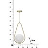 Mauro Ferretti plafoniera Glamy Ablegen E14 24x20x46 cm bianco oro