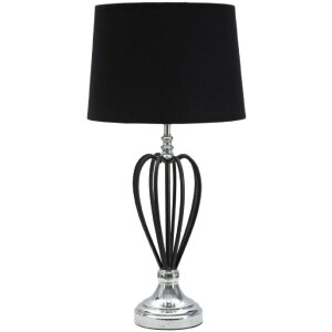 Mauro Ferretti Darky lampada da tavolo argento E27...