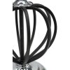 Mauro Ferretti Darky lampada da tavolo argento E27 Ø 28x44,5 cm nero argento
