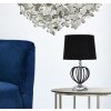 Mauro Ferretti Darky lampada da tavolo argento E27 Ø 28x44,5 cm nero argento