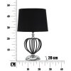 Mauro Ferretti Darky lampada da tavolo argento E27 Ø 28x44,5 cm nero argento