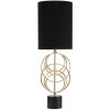 Mauro Ferretti Circly lampada da tavolo E27 Ø 22,5x65 cm oro nero