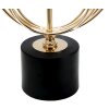 Mauro Ferretti Circly lampada da tavolo E27 Ø 22,5x65 cm oro nero