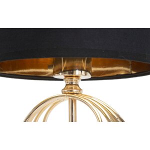 Mauro Ferretti Circly lampada da tavolo E27 Ø 20x58,5 cm oro nero