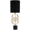 Mauro Ferretti Circly lampada da tavolo E27 Ø 20x58,5 cm oro nero