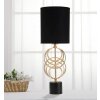 Mauro Ferretti Circly lampada da tavolo E27 Ø 20x58,5 cm oro nero