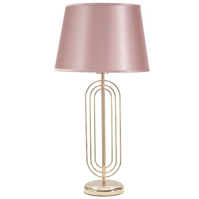 Mauro Ferretti lampada da tavolo Krista E27 Ø 33x64 cm oro rosa