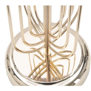Mauro Ferretti lampada da tavolo Krista E27 Ø 33x64 cm oro rosa