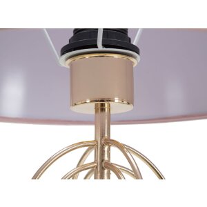 Mauro Ferretti lampada da tavolo Krista E27 Ø 33x64 cm oro rosa