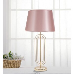 Mauro Ferretti lampada da tavolo Krista E27 Ø 33x64 cm oro rosa