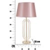 Mauro Ferretti lampada da tavolo Krista E27 Ø 33x64 cm oro rosa