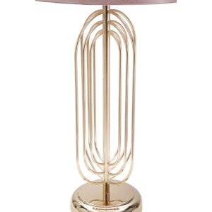 Mauro Ferretti lampada da tavolo Krista E27 Ø 28x55 cm oro rosa