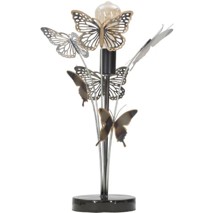 Mauro Ferretti lampada da tavolo farfalle E27 Ø 32x47 cm multicolore