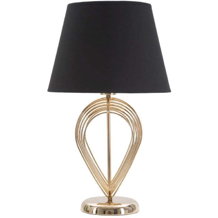 Mauro Ferretti lampada da tavolo Maxt E27 Ø 32,5x53,5 cm oro nero