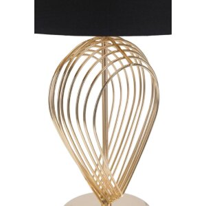 Mauro Ferretti lampada da tavolo Maxt E27 Ø 32,5x53,5 cm oro nero