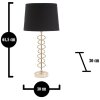 Mauro Ferretti lampada da tavolo X E27 Ø 30x61,5 cm oro nero