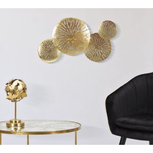 Mauro Ferretti applique Dishi Plus 2 luci E14 47x13x28 cm oro