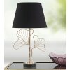 Mauro Ferretti lampada da tavolo foglie E27 Ø 30x60 cm nero oro