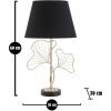 Mauro Ferretti lampada da tavolo foglie E27 Ø 30x60 cm nero oro