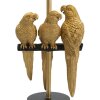 Mauro Ferretti lampada da tavolo pappagalli E27 Ø 30x62,5 cm nero oro