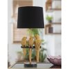 Mauro Ferretti lampada da tavolo pappagalli E27 Ø 30x62,5 cm nero oro