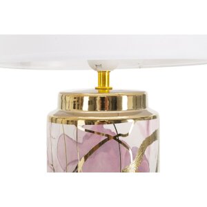 Mauro Ferretti lampada da tavolo Glam Abstract E27 Ø 25x48 cm bianco multicolore