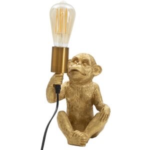 Mauro Ferretti lampada da tavolo monkey E27 17x14,5x25 cm oro