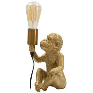 Mauro Ferretti lampada da tavolo monkey E27 17x14,5x25 cm oro