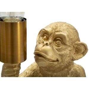 Mauro Ferretti lampada da tavolo monkey E27 17x14,5x25 cm oro