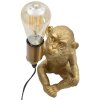Mauro Ferretti lampada da tavolo monkey E27 17x14,5x25 cm oro
