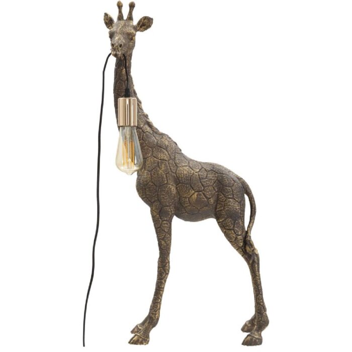 Mauro Ferretti lampada da tavolo Giraffe E27 40x22x80 cm oro antico