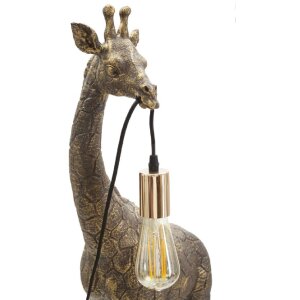 Mauro Ferretti lampada da tavolo Giraffe E27 40x22x80 cm oro antico