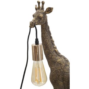 Mauro Ferretti lampada da tavolo Giraffe E27 28x16x60 cm oro antico