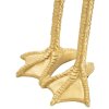 Mauro Ferretti lampada da tavolo Flamingo E27 37x19x59 cm oro