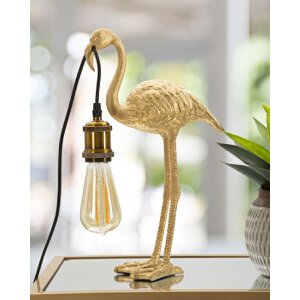 Mauro Ferretti lampada da tavolo Flamingo E27 13x11,5x39,5 cm oro