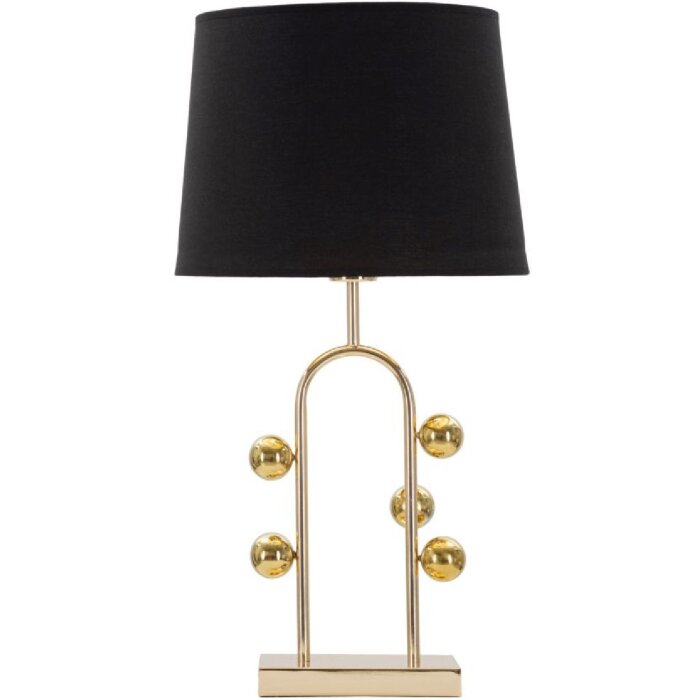 Mauro Ferretti lampada da tavolo bolla E27 Ø 32,5x61 cm nero oro