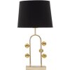 Mauro Ferretti lampada da tavolo bolla E27 Ø 32,5x61 cm nero oro