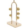 Mauro Ferretti lampada da tavolo bolla E27 Ø 32,5x61 cm nero oro