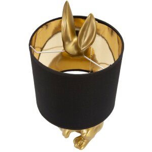Mauro Ferretti lampada da tavolo rabbit E27 Ø 20x43 cm oro nero