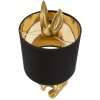 Mauro Ferretti lampada da tavolo rabbit E27 Ø 20x43 cm oro nero