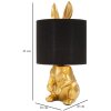Mauro Ferretti lampada da tavolo rabbit E27 Ø 20x43 cm oro nero
