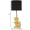 Mauro Ferretti lampada da tavolo Scimmia seduta E27 Ø 20x51,5 cm oro nero