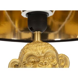 Mauro Ferretti lampada da tavolo scimmia mamma E27 Ø 30x49 cm oro nero