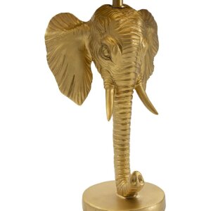 Mauro Ferretti lampada da tavolo elefante E27 Ø 32x59 cm oro nero