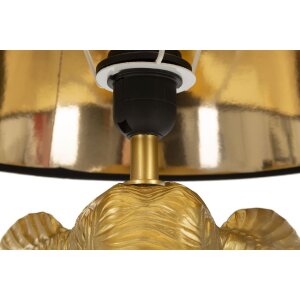 Mauro Ferretti lampada da tavolo elefante E27 Ø 32x59 cm oro nero