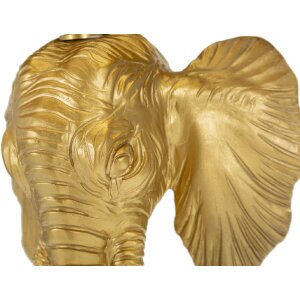 Mauro Ferretti lampada da tavolo elefante E27 Ø 32x59 cm oro nero