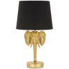Mauro Ferretti lampada da tavolo elefante E27 Ø 25x43 cm oro nero