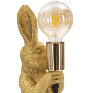 Mauro Ferretti lampada da tavolo rabbit E27 13x17x35,5 cm oro