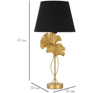 Mauro Ferretti lampada da tavolo flow E27 Ø 30x63 cm oro nero
